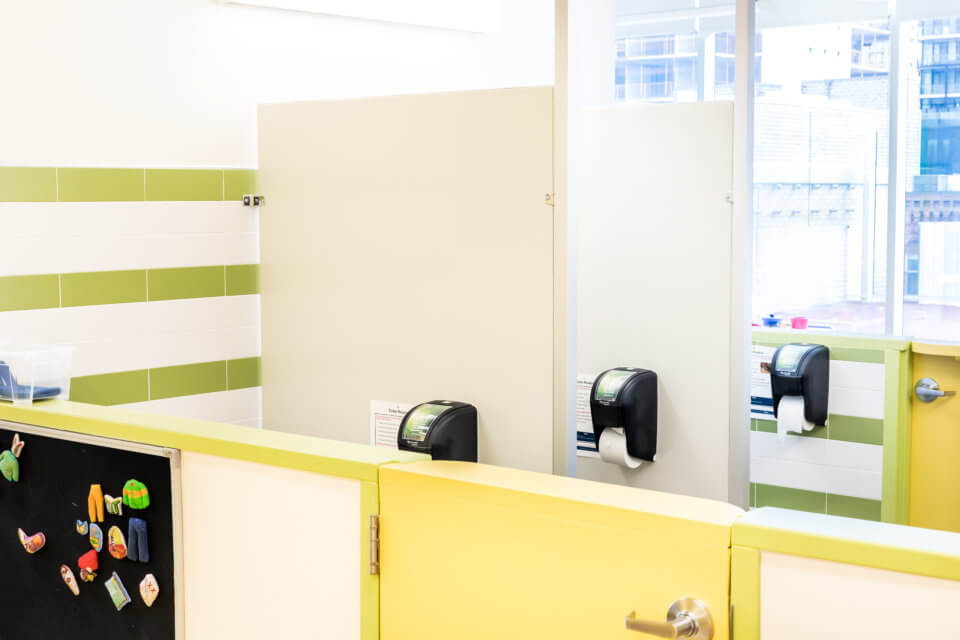 Queen West Daycare Centre Downtown Toronto space clean bathrooms