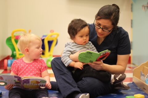 reading with Early Childhood Educator