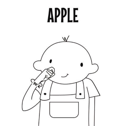 Apple in Sign Language