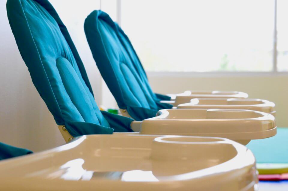 Marda Loop Childcare high chairs