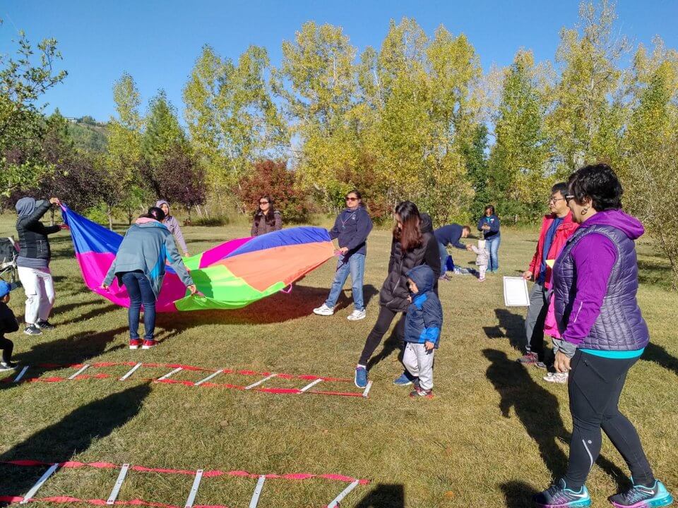 outdoor activity at aviation crossing daycare centre