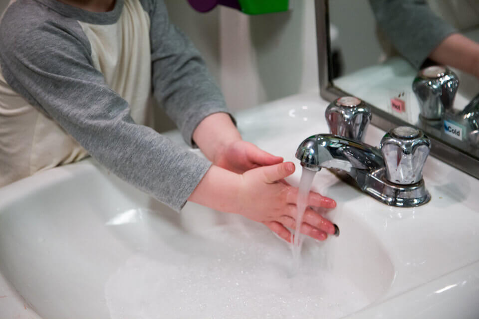 Bloor Christie daycare centre washing hands