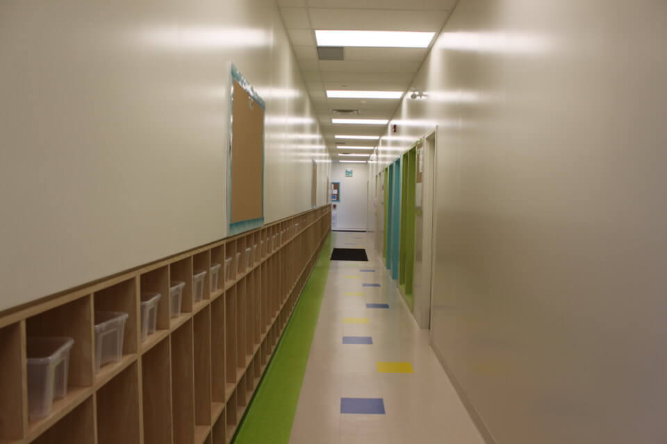 daycare clean hallway