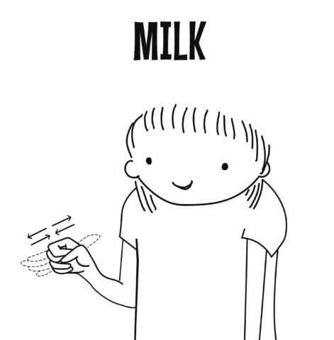 Milk in Sign Language