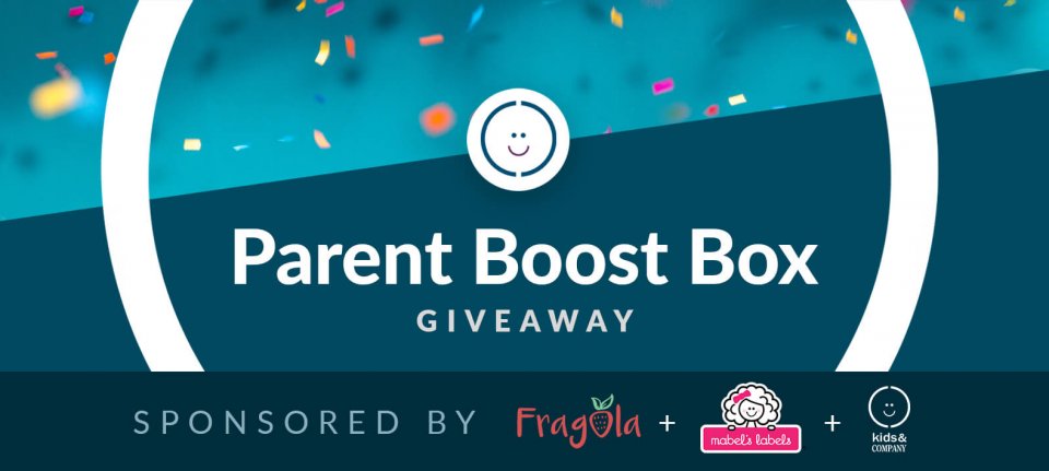 We are announcing our Parent Boost Box Giveaway! With sponsors from Fragola, Mabel's Labels and Kids & Company!