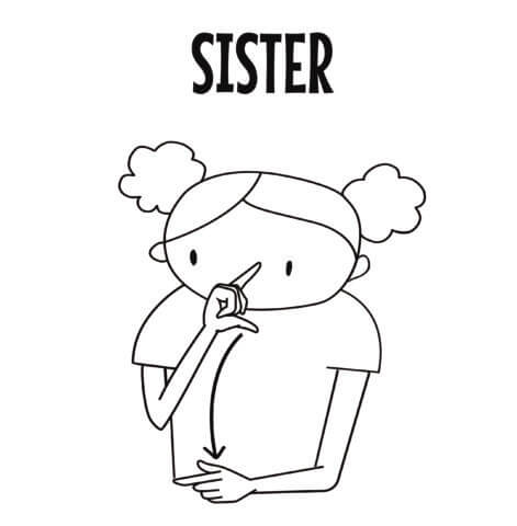 Sister in Sign Language