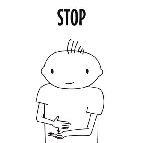 Stop in Sign Language