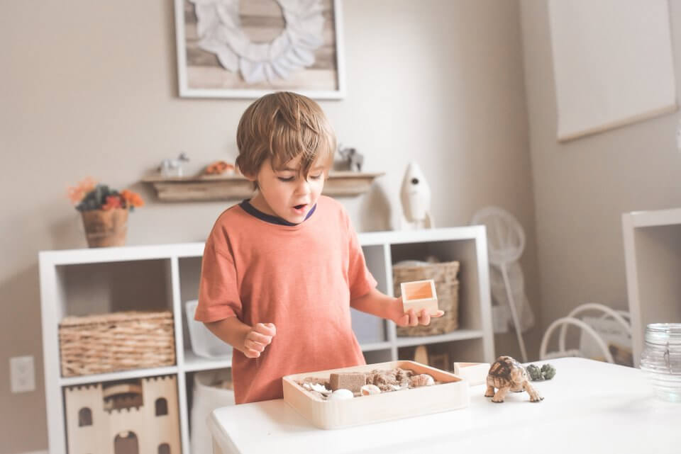 Child learning at home